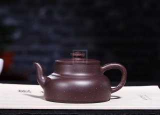 《金砂納福》紫泥紫砂茶壺全手工工藝美術師宜興原礦紫砂喝茶壺