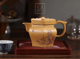 《僧帽》宜興紫砂壺工藝美術師手工黃金段茶壺泡茶具僧帽